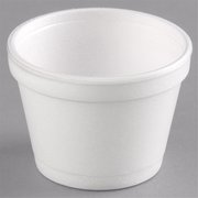 Dart Dart 12SJ20 CPC 12 oz Squat Food Container Foam - White; Case of 500 12SJ20  CPC